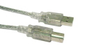 2M Clear USB A To B Data Cable USB 2.0