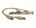 USB 2.0 Type A Female Back Plate, Type A Male Connectors