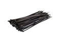 200mm x 4.8mm Black Cable Ties - 100 Pack