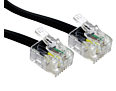 10m Black RJ11 ADSL Modem Cable