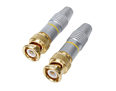 BNC Plug Connector Video or CCTV etc 2 Pack