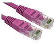 CAT5e Ethernet Cable 10m Pink UTP Stranded Full Copper