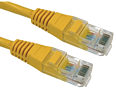 CAT5e Ethernet Cable 2m Yellow UTP Stranded Full Copper