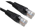 CAT5e Snagless Ethernet Cable 25m Black UTP LSZH Low Smoke Full Copper