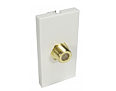 F Type Faceplate Module Single Socket Euromod Wall Plate Module