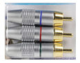 High Quality Phono Plugs Metal Body Gold Plated 3 Pack