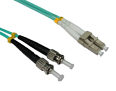 LC - ST 50/125 OM3 Fibre Optic Patch Cable 10m