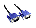 3mtr SVGA Low Profile Cable (LSZH) Black Cable/Blue Hoods