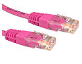 0.5m Ethernet Cable CAT5e Full Copper Pink