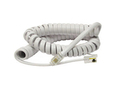3m Coiled Handset Cord - White