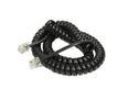 3m Coiled Handset Cord - Black