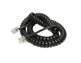 2m Coiled Handset Cord - Black