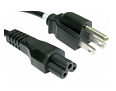 US to Cloverleaf C5 Power Cord 2m
