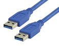 2m USB 3.0 Cable - Type A Male to A Male Blue
