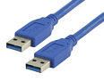 1m USB 3.0 Cable - Type A Male to A Male Blue