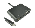 USB C TO HDMI 4K 30Hz + VGA 1080p- 60Hz Adapter