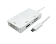 USB Type C to HDMI, DVI and VGA