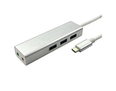 USB Type c to USB 3.0 3port hub + 2.1CH sound card