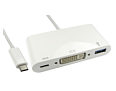 USB Type C to DVI and USB with Power Delivery