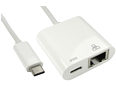 USB Type C to Ethernet Adapter with Power Delivery