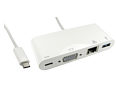 USB Type C to VGA, USB and Ethernet Combo with Power Delivery