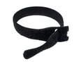 300mm X 17mm Black Velcro Cable Ties - 25 Pack