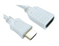 0.5m White HDMI Extension Lead HDMI Male to Female