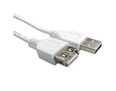 1.8m USB2.0 Type A M to Type A F Extension Cable White