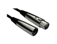 6m 3 Pin XLR Male to Female Cable - Silver Connectors